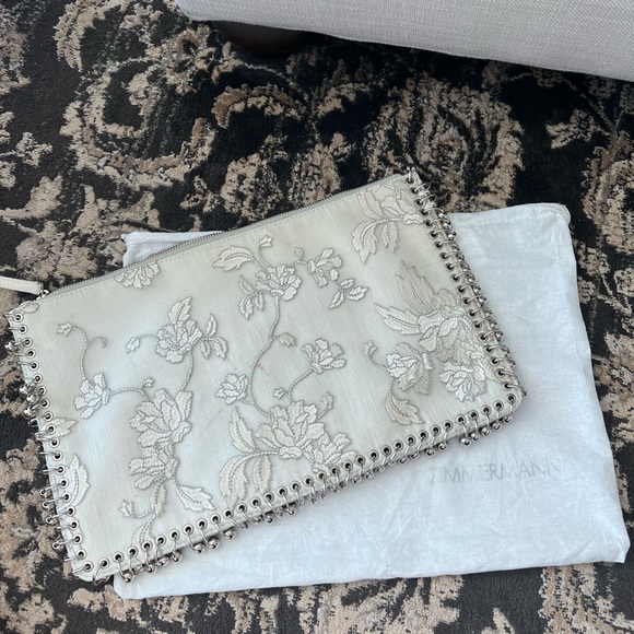 Zimmerman Floral Silk Embroidered Clutch - Picture 4 of 6